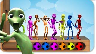 Learn Colors with Dame tu cosita WOODEN FACE HAMMER and Soccer Balls
