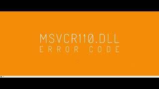 "MSVCR110.DLL" Hata Kodlu Program Başlatma Sorunu | ETKİLİ ÇÖZÜM |
