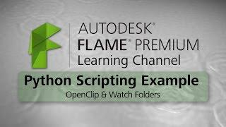 Python Scripting - OpenClip and Watch Folders - Flame Premium 2016 EXT 1