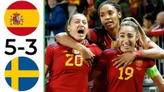 Spain vs Sweden | Highlights | Women's Friendly 2024