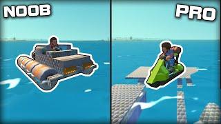 NOOB vs PRO: Boat Races in Creative! (Scrap Mechanic Gameplay)