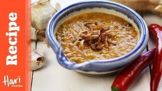 Red Lentil Dhal Recipe