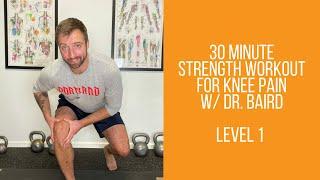 30 Minute Strength Training Workout For Knee Pain w/ Dr. Carl Baird | Solving Pain With Strength