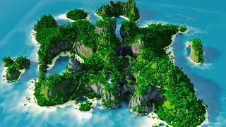 Tropical Pirate Island Hideaway - WorldPainter Timelapse | WorldPainter Minecraft 1.18.2 Map