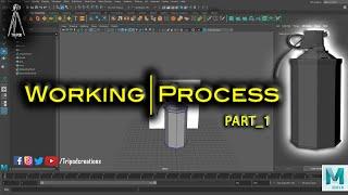 How to create SMOKE GRENADE 3D MODEL DESIGNING II PART 1 II TRIPOD