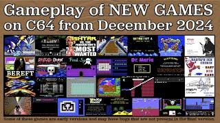 Gameplay of New C64 Games from December 2024