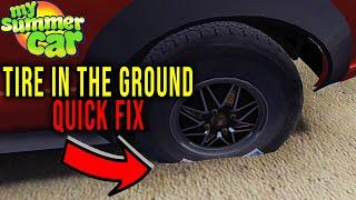 THE WHEEL OF THE VEHICLE IS IN THE GROUND AND IT BRAKES, HOW TO FIX - My Summer Car Tips #10 | Radex