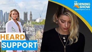 Amber Heard supports Blake Lively | Sunrise