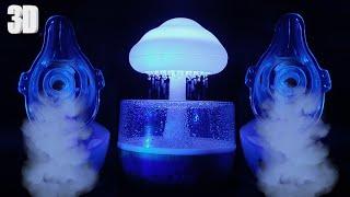 ASMR Aerosol Nebulizer + Rain Sounds.3D white noise for sleeping