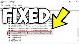 2024 Fix: Unknown USB Device (Device Descriptor Request Failed)