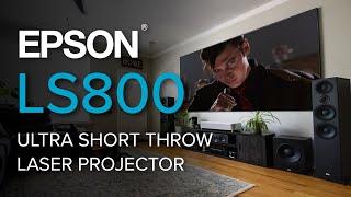 EXCLUSIVE REVIEW! Epson LS800 SUPER Ultra Short Throw Projector |Ultimate 4K HDR Gaming/Home Theater