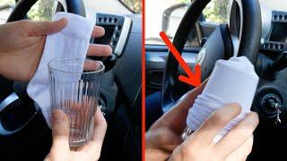 Mettez une chaussette sur un verre et rentrez-le dans la voiture. C'est bon à savoir !