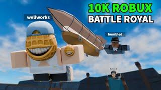 10,000 Robux Youtuber Battle Royal in The Strongest Battlegrounds