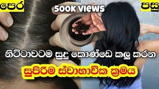 සුදු වුන කෙස් නිට්ටාවටම කලු කරන සුපිරි රහස | Superb hair that turns white hair completely black