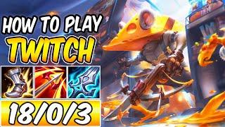 HOW TO PLAY TWITCH ADC | Build & Runes | Diamond Guide | CHEDDAR CHIEF TWITCH | League of Legends