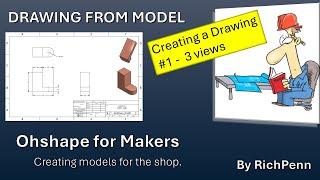 ONSHAPE -- #1 -- BASIC VIEWS AND DIMENSIONS