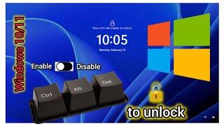 How to Enable or Disable CTRL+Alt+Del Secure Logon in Windows 11/10 | how to enable alt ctrl delete