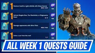 Fortnite Complete Week 1 Quests - How to EASILY Complete Week 1 Challenges in Chapter 5 Season 3