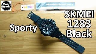 Jam tangan Pria SKMEI 1283 - Black - Dual Time - SportWatch