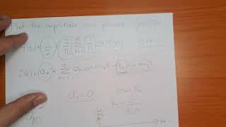 Fourier Series - plotting amplitude and phase spectra - example 1