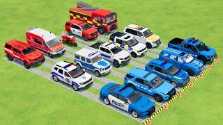 TRANSPORTIN ALL POLICE CARS AND EMERGENCY VEHICLE, AMBULANCE, FIRE TRUCK  -FARMING SIMULATOR 22!