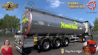 Euro Truck Simulator 2(1.53) Parcisa Cistern Trailer by Jon Ruda Delivery to Tampere + DLC's & Mods