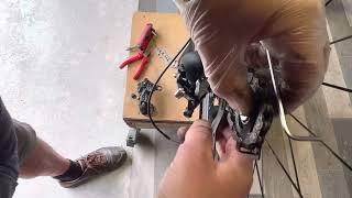 No 5 minute jobs…..replacing rear derailleur on bike