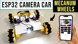 Camera Car with Mecanum Wheels | esp32 cam | esp32 