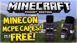 MCPE FREE MINECON CAPES! Minecraft Pocket Edition FREE Minecon Cape Skinpack (Pocket Edition)