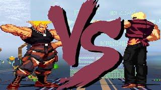 Colonel William Guile VS Clark Still Mugen Street Fighter VS KOF