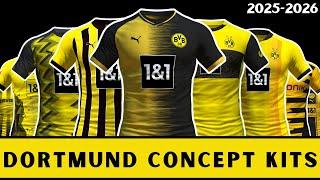 Borussia Dortmund 20+ Concept Home Kits For Next Season 2025-2026.....