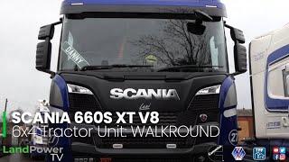 Scania 660S XT V8 6x4 tractor unit walk around! credit video @LandPowerTV @ScaniaTrucksBuses