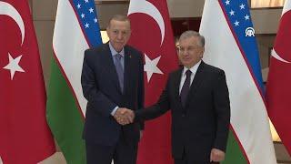 President Erdogan meets with President Mirziyoyev of Uzbekistan