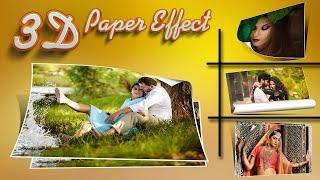 3D Paper Effect Photoshop Action ll Photo Frame Effect Action