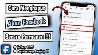 Cara Menghapus Akun Facebook Secara Permanen 2025 | Hapus Akun Facebook Permanen Selamanya