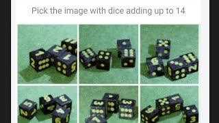 How to Complete Pick the image with dice adding up to 14 | Roblox Dice Captcha Adding Up to 14