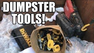 Dumpster DeWalt Drills  - Free Tools in the dumpster!