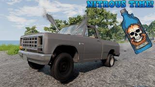 500 SHOT OF NITROUS ON A $3500 JUNKYARD TRUCK (OPPS) - BeamNG.drive MP