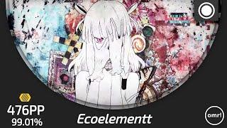 osu! | Ecoelementt | Mahiru - humanly [Artificial] FC + HD (99.01%) 476pp #3