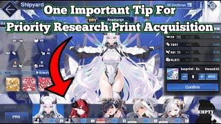 ONE IMPORTANT TIP FOR GAINING PR PRINTS!! | Azur Lane