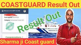 Indian Coast Guard Result 01/2025 Out | COASTGUARD RESULT OUT