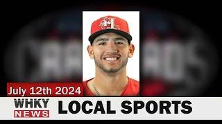 GUTIERREZ STEALS HOME FOR WINNING RUN | WHKY News -- Local sports for Friday, 7/12/24