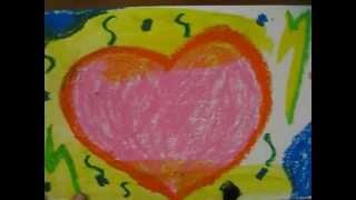 Oil Pastel Lesson on Peter Max's Hearts