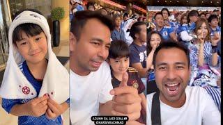 Heboh, Raffi Ahmad dan Rafathar Nobar Piala Dunia Jerman vs jepang