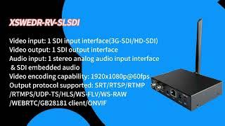 XSTRIVE SDI video encoder with loop out ideal for live broadcasts & interactive video applications.
