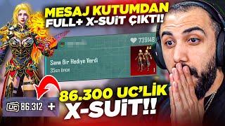 MESAJ KUTUMDAN BEDAVA X-SUİT ÇIKTI!!  86.300 UC FULLEDİK! (BÜYÜK SÜRPRİZ) | PUBG MOBILE