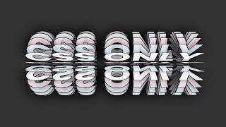 CSS Only 3D Text Rotation Animation Effects | HTML CSS