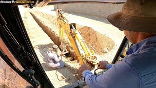 آموزش بیل مکانیکی: آموزش اصولی حفاری کانال با بیل بکهو backhoe Digging techniques