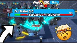 I Beat WAVE 100 With ASTRO TITAN!! (Toilet Tower Defense)