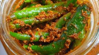 Saal Bhar Chalne Wala Hari Mirch Ka Achar | Green Chili Pickle Recipe